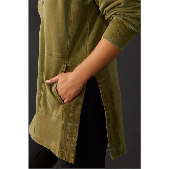 NWT Anthropologie Daily Practice Green Cutout Tunic - XS - Picture 5 of 7